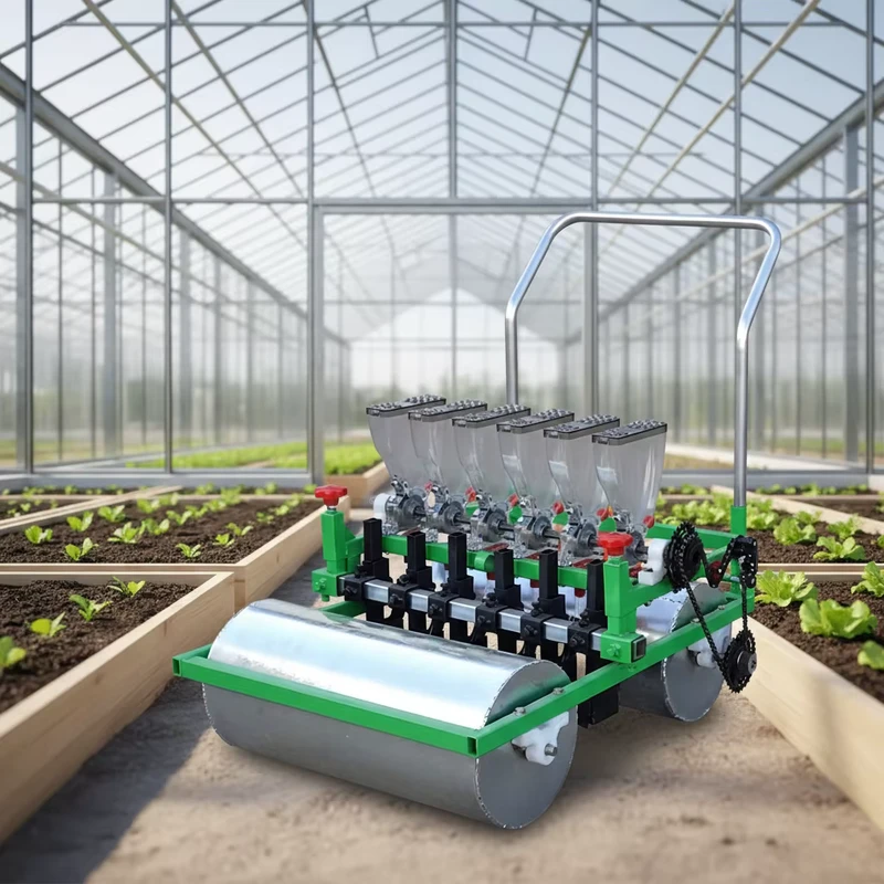 Multi Crop Garden Seeder for Even Spacing Ergonomic Tool for Planting Scallion Celery and Dense Crops in Gardens and Greenhouses