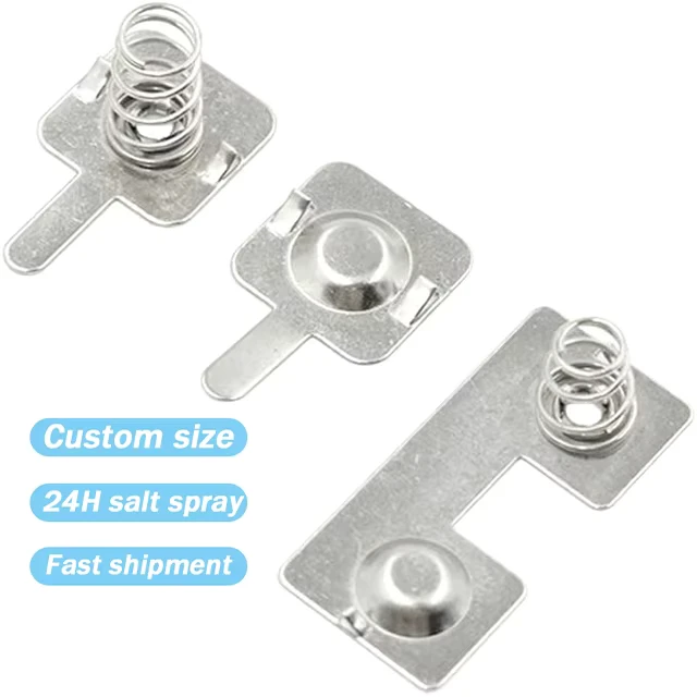 OEM Customized Metal Conversion Flat Leaf Spring Positive And Negative Remote Control Battery Contact Spring
