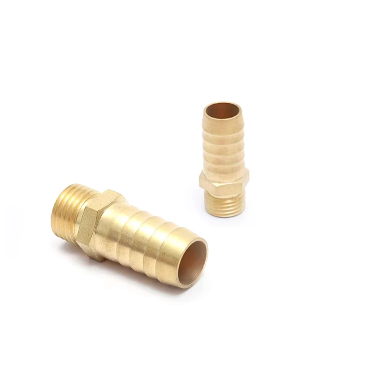 OEM&ODM 1 8″x6mm 3 4″x27mm Connector brass Pipe Nipple Copper Garden Tubing Hose Fitting with hexagon