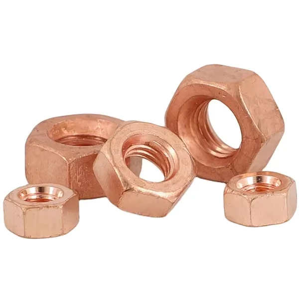 Oem T2 Copper Nut Brass Hexagon Blind Nuts Fasteners Hex Bolts Nuts Brass