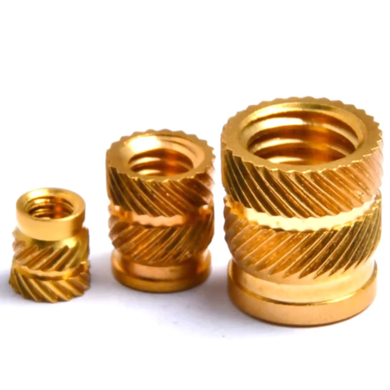 PSM M1.4M2M2.5M3M3.5M4M5M6M8M10 C3604 Threaded Insert IUTB Brass Nut Hot Melt Copper Knurled Nut Embedded Nut for Plastic