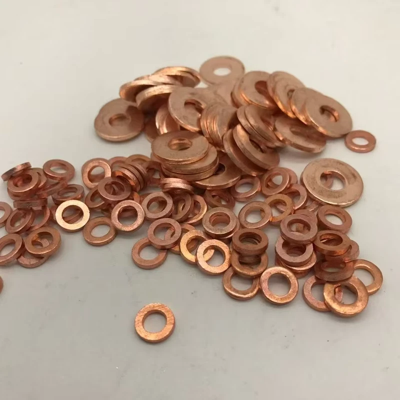 Precision Copper Sheets Laser Cut Metal Washers Ring Gaskets Custom Processing Various Specifications