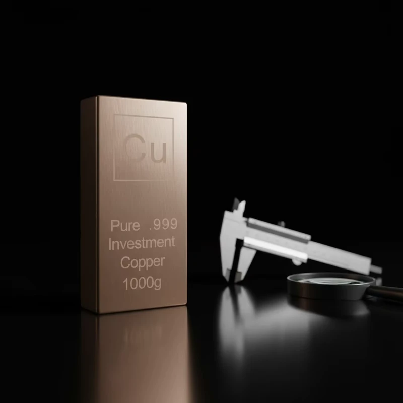 Pure Copper Bar High Purity Copper Ingot for Investment & Gift