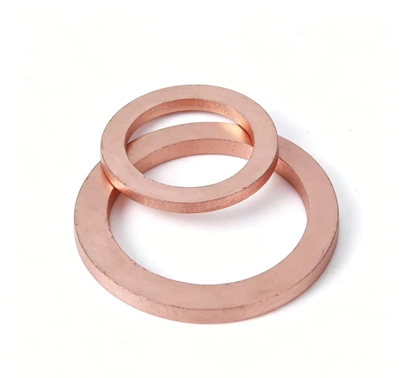 Pure Copper Gasket Annealed Copper Flat Washer High Temperature High Pressure Flange Seal