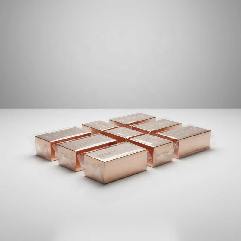 Pure Copper Ingots 999 Mirror Polished or Fine Satin for the Retail Market Collection Asset Diversification