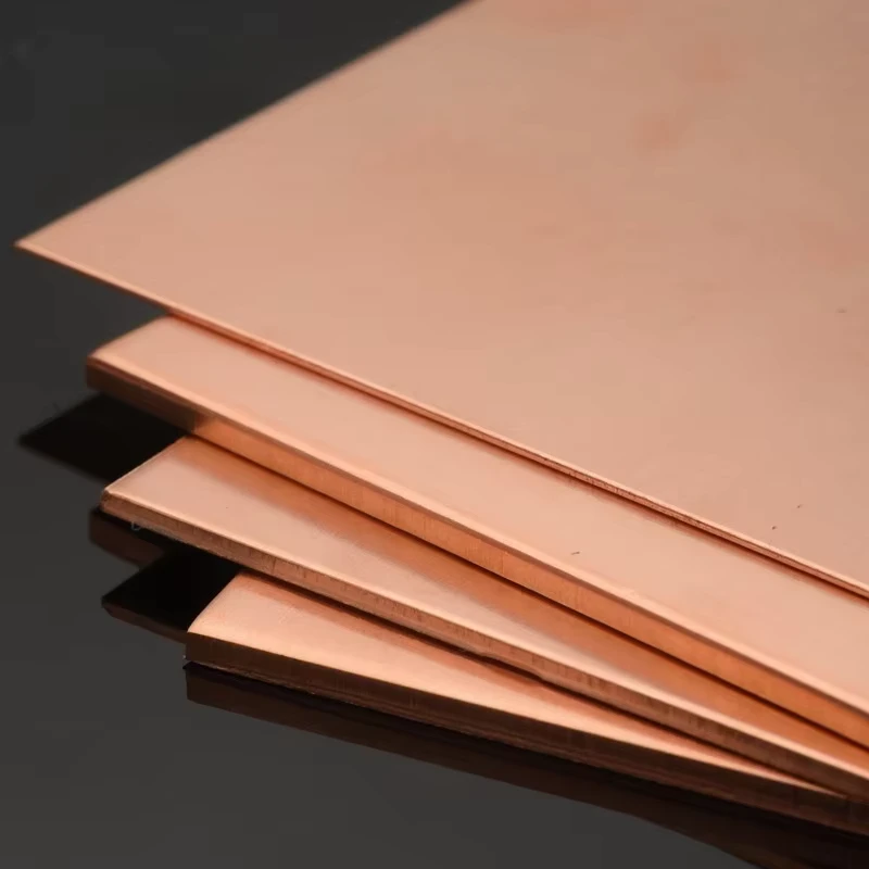 Pure Copper Sheet Metal Plate Different Sizes Customized