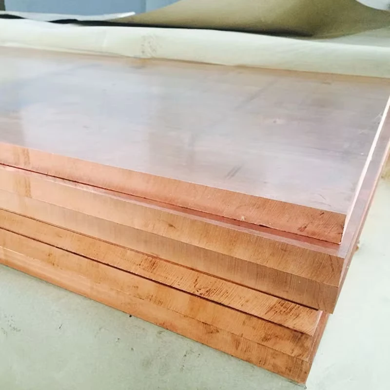 Pure Copper Sheets Custom Thickness 100% Red Copper Panel T1 T2 Industrial Metal Plate