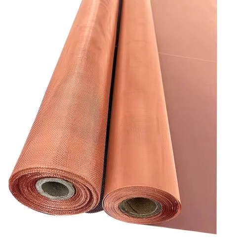 Pure Copper Wire Mesh Filter 99.95% Red Copper 350 200 Mesh Woven