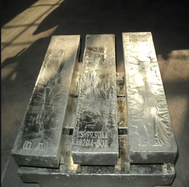 Pure Tin Ingot with a Purity of 99.95% High-purity Copper-zinc Tin Customizable Composition of Tin-based Alloy Ingot