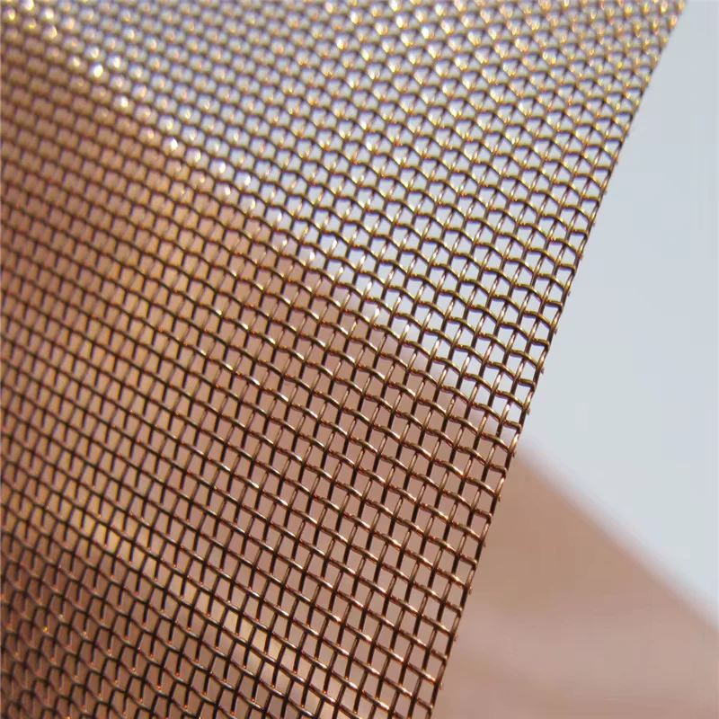 Pure copper woven wire mesh cloth copper mesh panel 2m