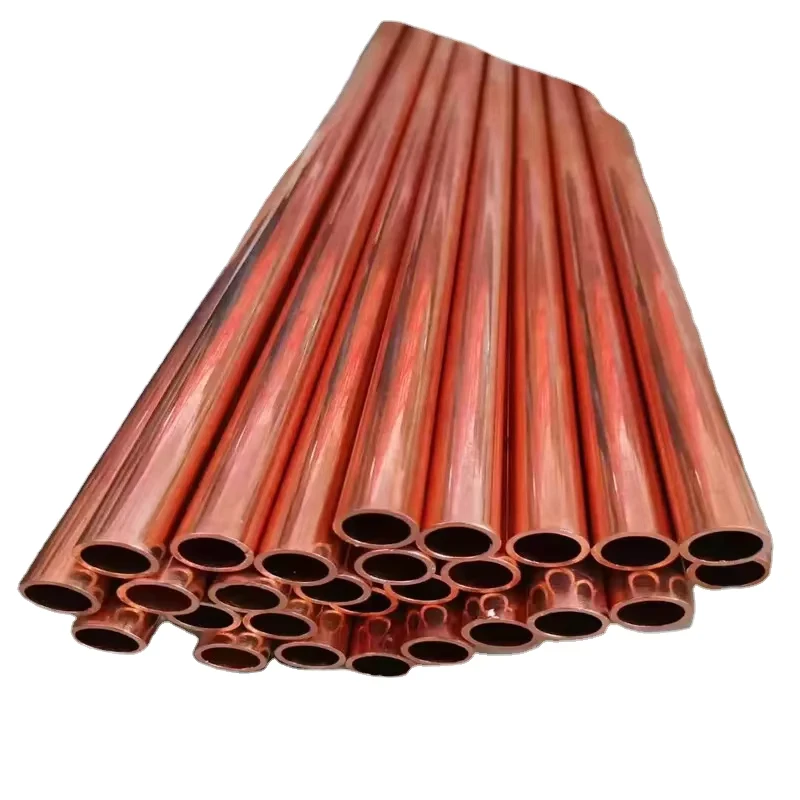 Red Copper Alloy Straight Copper Pipe 99% Seamless Cooper Grade Cu-DHP CR024A Bending Welding 3-360mm OD 0.3-20mm Wall Thickness