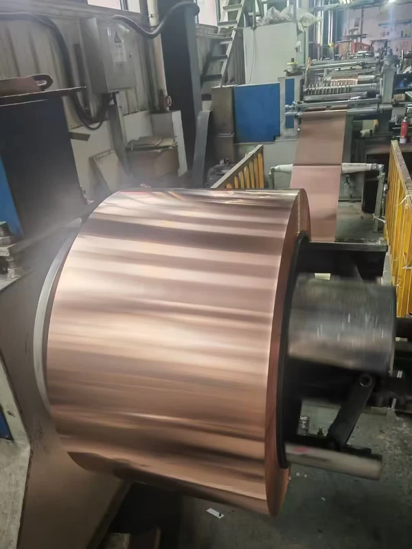 Red Copper Foil Coil for Electronic Applications with Cutting Service in Rolls