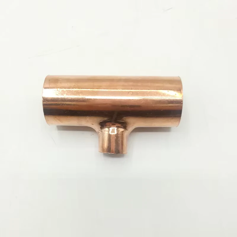 Refrigeration Copper Reducing Tee Three Way 1 1 8*5 8*1 1 8 Fittings