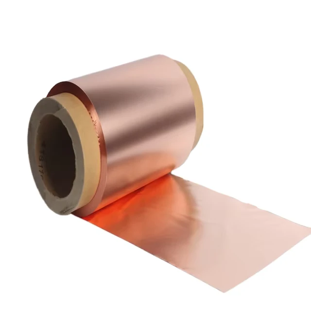 Single Side Shiny Copper Foil 9um 12um 18um Cu Foils