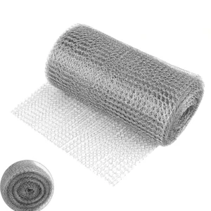 Stainless Steel Copper Square Hole Knitted Wire Mesh Oil Liquid Filter High Strength