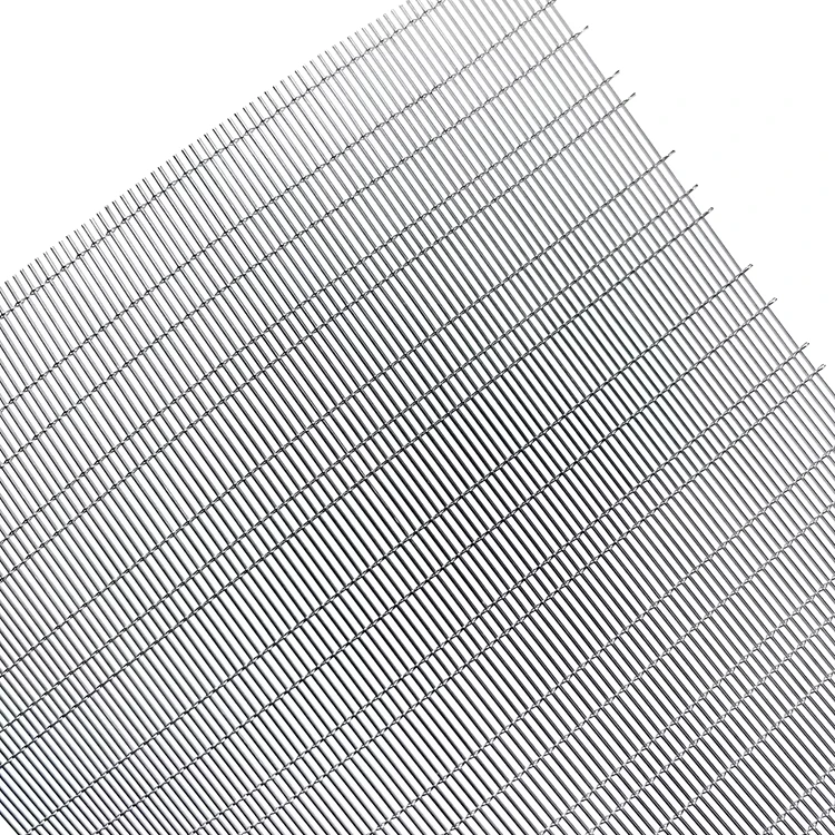 Stainless Steel Decorative Woven Architectural Glass Laminated Wire Mesh for Architectural Use