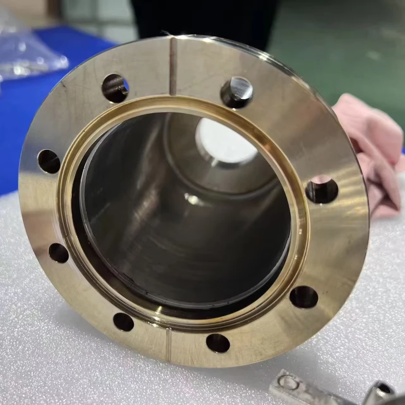 Stainless Steel Standard CF Vacuum Flange Fixed Rotatable Type with Copper Gasket Sealing