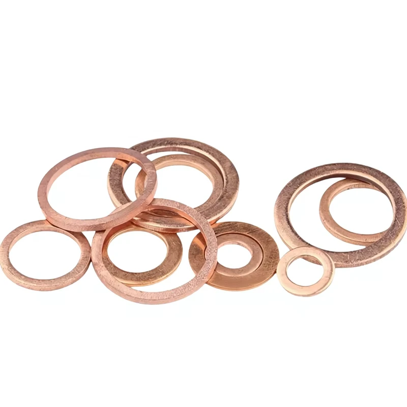 T2 Copper Ultra Thin Sheet Marine Watch Screw Flat Washer T2 Standard Natural Copper Color