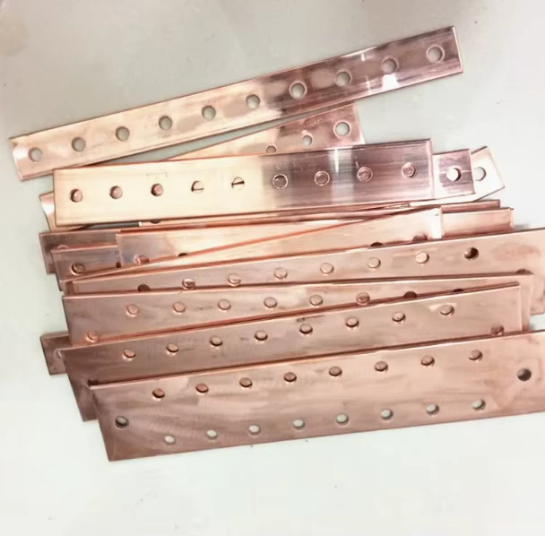 Tin-Plated T2 Copper Busbar Purple TMY Grounding Bar Conductive Coil Bar Straight Brass Rod ASTM Standard
