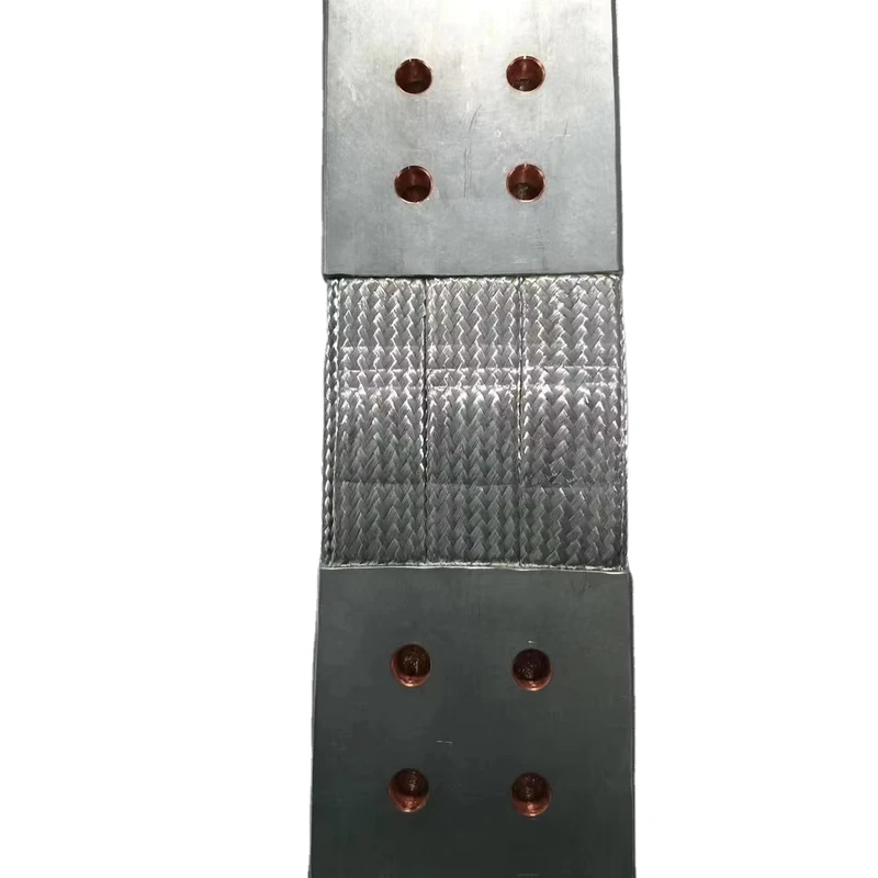 Tinned Copper Braid Soft Busbar for Power Distribution Equipment Punching Copper Bus bar