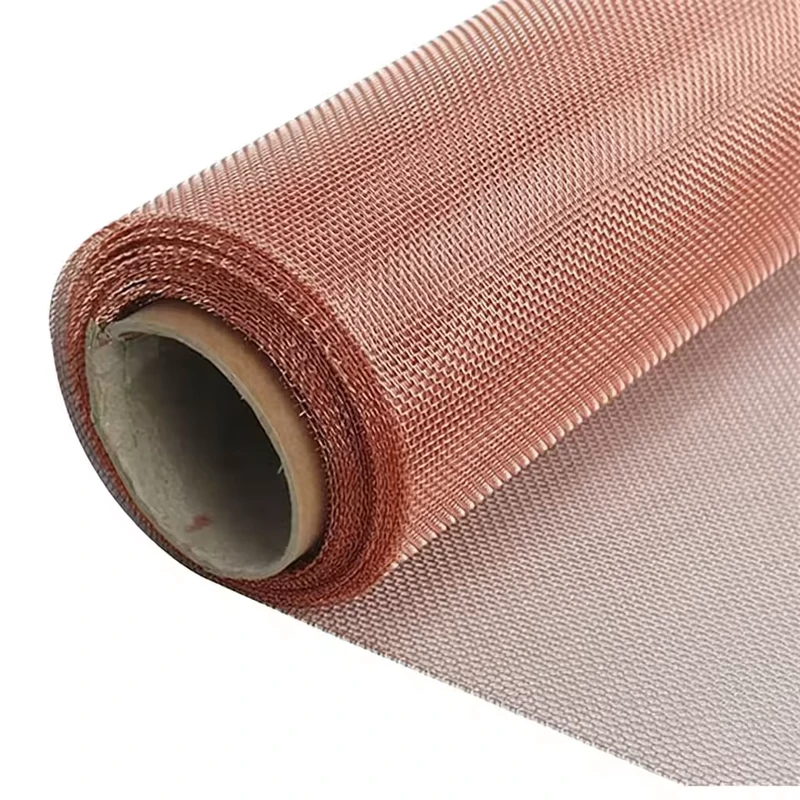 Ultra Fine Mesh Pure Copper Woven Wire Mesh for EMF EMI Shielding and Filter Applications