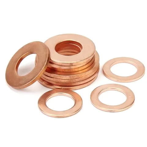 Ultra Thin Customized Copper Gasket Bronze Non Standard DIN Customized Sealing Gasket Plain Finish Enlarged Washer Purple Brass