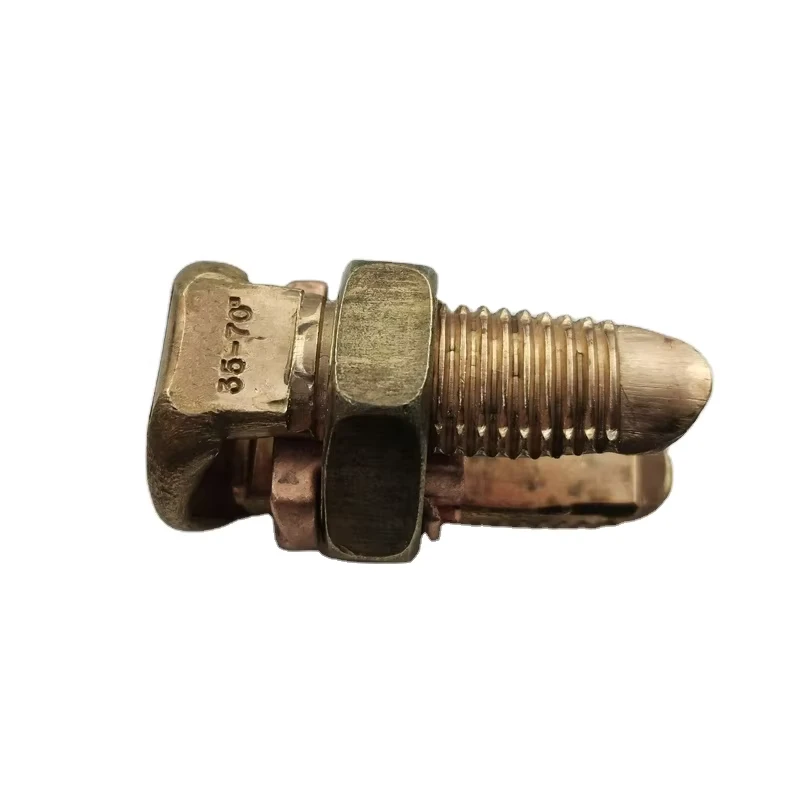 VSOCOME TJ Rated Heavy Duty Copper Alloy Split Bolt Connectors Clamp for Grounding ISO9001 Certified 16-240mm2 Conductor