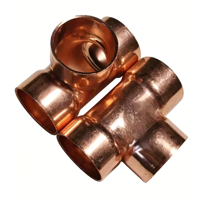 Way Tee Connector Tee Air Conditioner Refrigeration Plumbing Tube Copper Tee