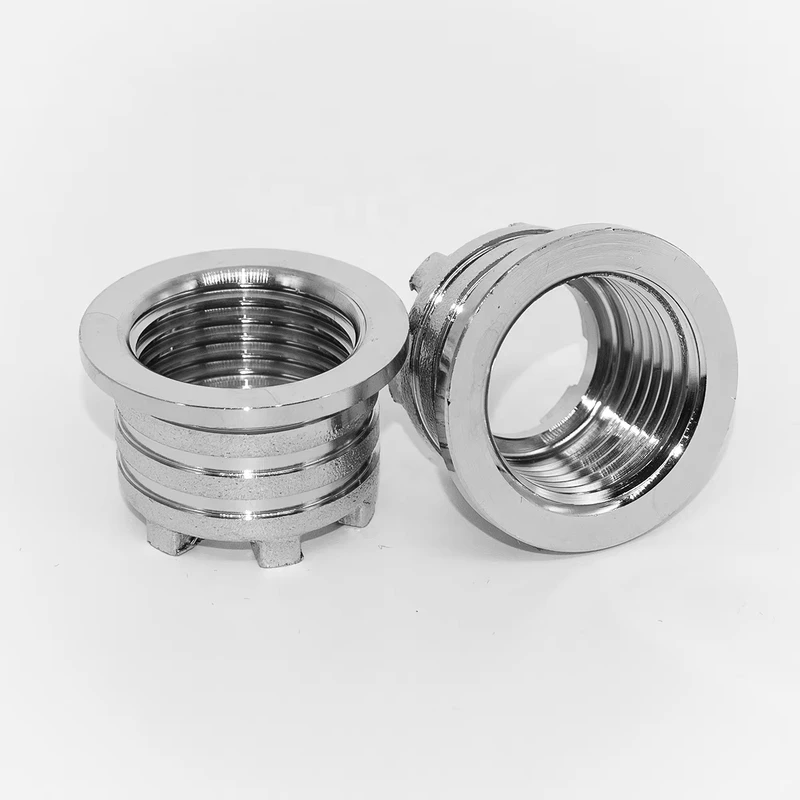 Wolftherm High Pressure Plated Stainless Steel Brass Insert Copper Nipple Screws Forged Flexible Pipe Fittings