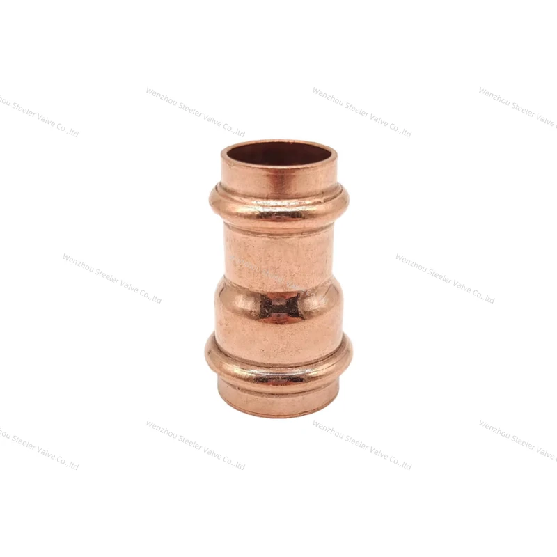 press fitting Copper sanitary reducer straight through pipe